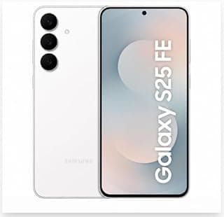 Samsung Galaxy S25 FE 5G Smartphone with Galaxy AI (White, 8GB RAM, 128GB Storage), 12MP Front Camera, ProVisual Engine, L...