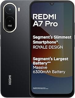 REDMI A7 Pro 4G (Black, 4GB RAM, 64GB Storage) | Segment's Slimmest Smartphone | Segment's Largest 6300mAh Battery | Segme...